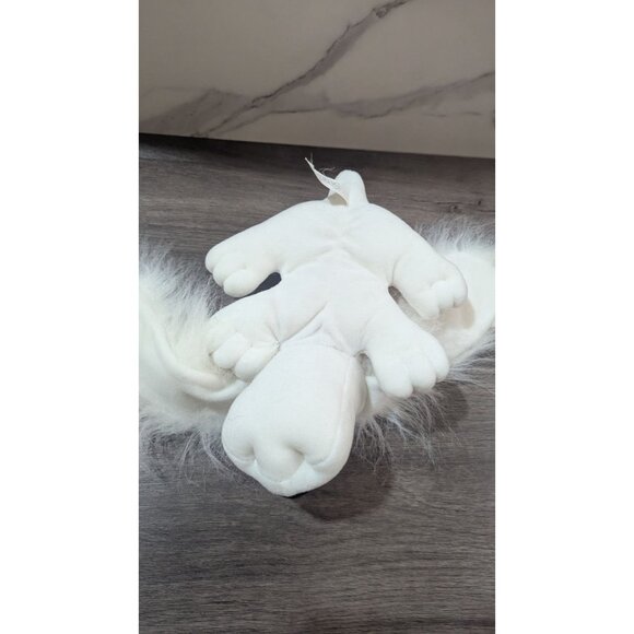 Pound Puppies White Plush Dog Fluffy Ears 1995 Lewis Group  plush stuffed toy - Picture 4 of 9
